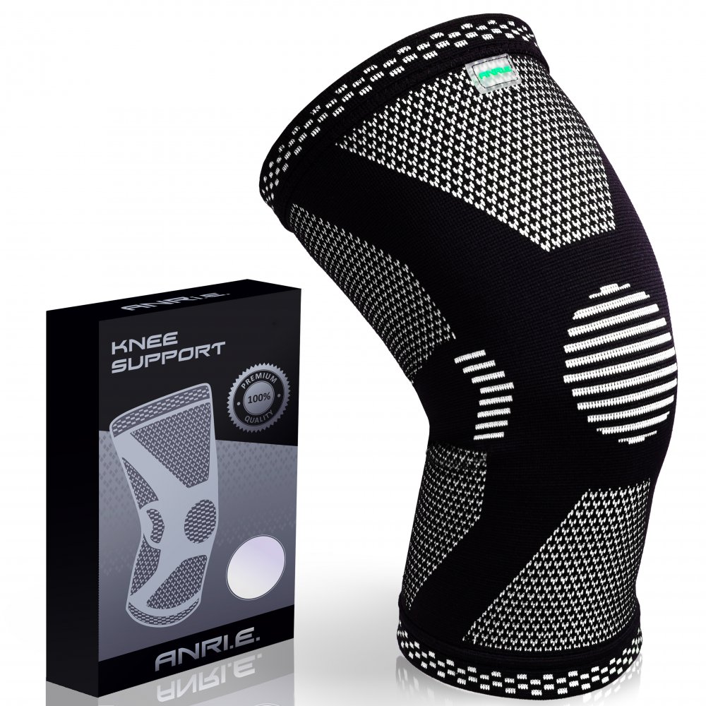 Наколенник Эластичный ANRI.E. KS-002 Компрессионный (Чёрный, 1 шт) Наколенник Эластичный ANRI.E. KS-002 Компрессионный (Чёрный, 1 шт)