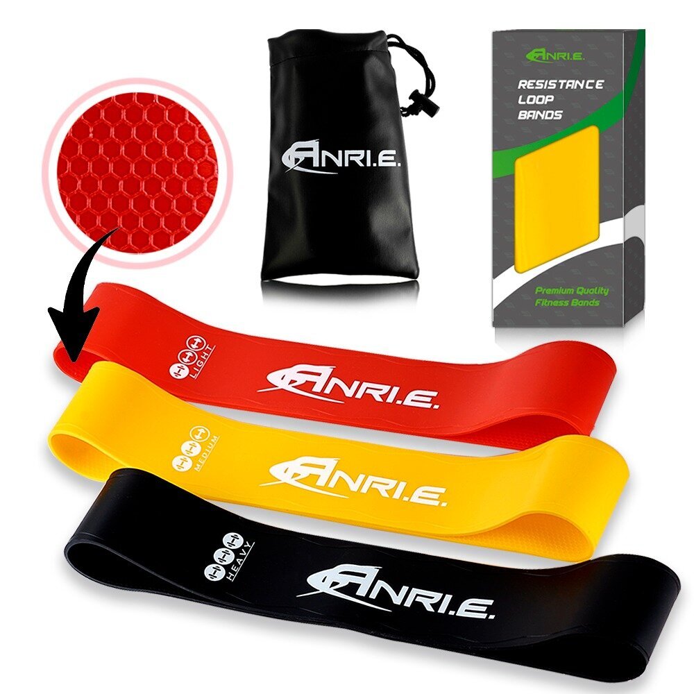 Резинки для Фитнеса ANRI.E. (3 шт) Силиконовые Резинки для Фитнеса ANRI.E. (3 шт) Силиконовые