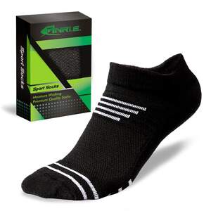 Носки Спортивные ANRI.E. - Низкие, Чёрные
