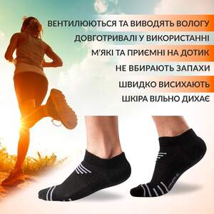 Носки Спортивные ANRI.E. - Низкие, Чёрные Носки Спортивные ANRI.E. - Низкие, Чёрные