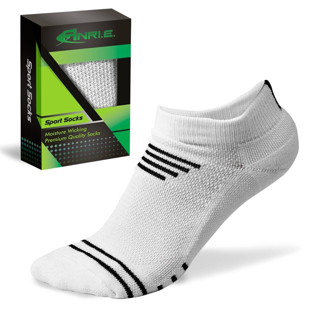 Носки Спортивные ANRI.E. - Низкие, Белые Носки Спортивные ANRI.E. - Низкие, Белые