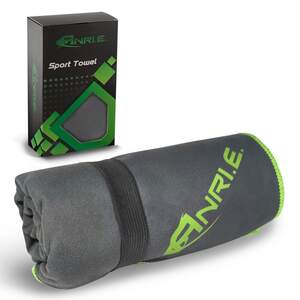 Рушник Спортивний ANRI.E. 100х50 см Мікрофібра – Темно-сірий