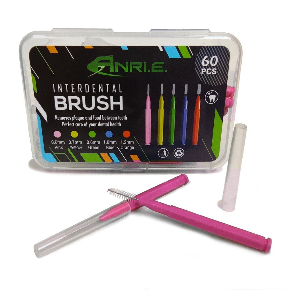 Ёршики Межзубные ANRI.E. (60 шт) - Розовый (0,6 мм) Ёршики Межзубные ANRI.E. (60 шт) - Розовый (0,6 мм)