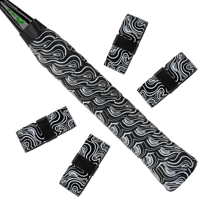 Намотування на Ракетки (4 шт) – Чорний візерунок Намотування на Ракетки (4 шт) – Чорний візерунок